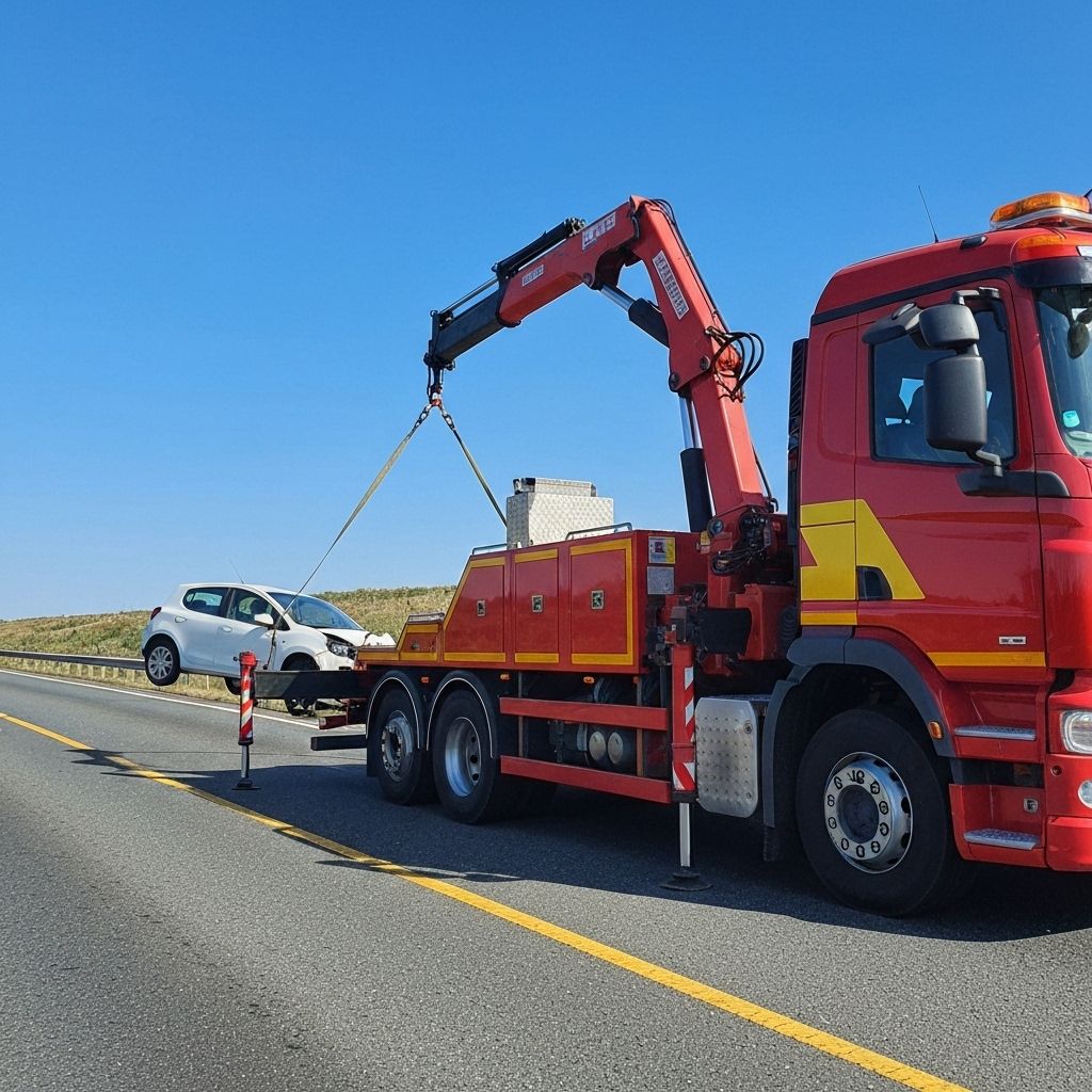 Eddie's Euro professional car recovery service in action